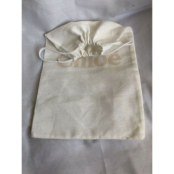 Chloe Dustbag Storage Drawstring White 14" x 8.5" - Picture 7 of 8